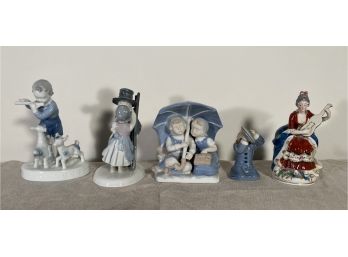 Group Of 5 Porcelain Figurines