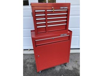 Craftsman Rolling Tool Chest On Chest With Contents