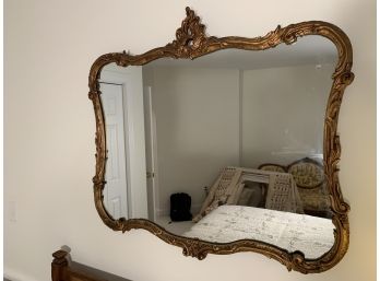 Vintage Carved Gesso French Style Gilded Mirror