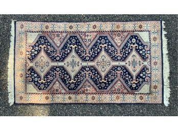 29” X 54” Vintage Oriental Hand Made Wool Carpet