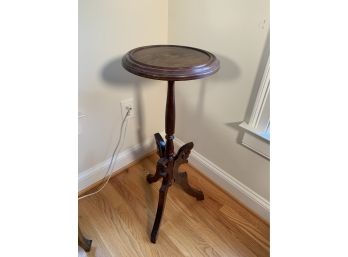 Antique Victorian Walnut Tripod Candle Stand
