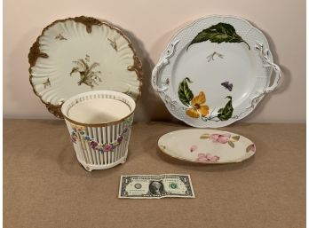 Group Of 4 Vintage Porcelain Dishes