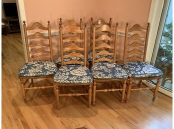 Set Of 6 Bent Brothers Oak Pennsylvania Style Dining Chairs