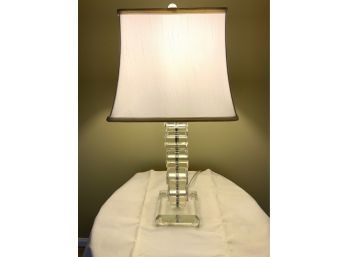 Vintage Cut Glass Prism Cut Table Lamp