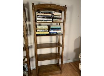 Vintage Classical Style Walnut Etagere (B) Books Not Included