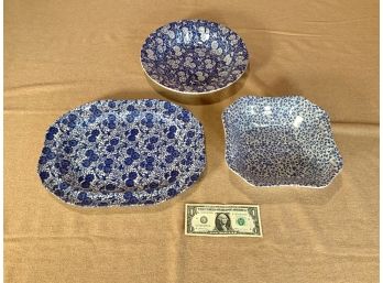 Group Of 3 Spode Penny Lane Porcelain Serving Dishes