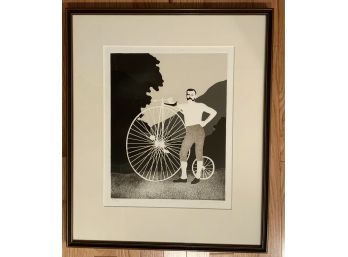 G. Clark Sealy Intaglio Etching “The Bicyclist” 51/100