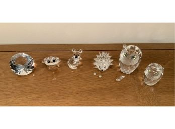 Group Of 6 Signed Swarovski Figurines