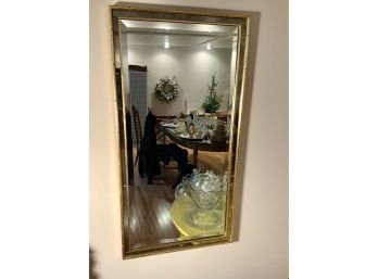 La Barge Venetian Style Smoked Glass Frame Hanging Mirror