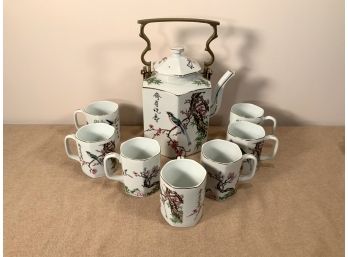 8 Pc. Chinese Porcelain Coffee Set