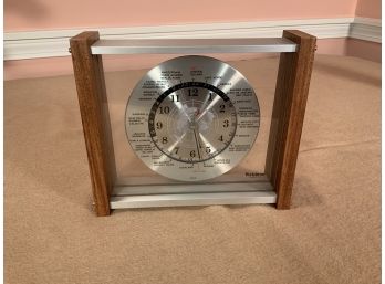 Verichron GMT World Time Mantle Clock