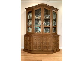 Drexel Esperanto Walnut China Cabinet