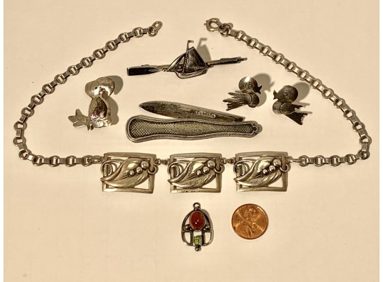 Lot Antique Sterling Jewelry ( FREE SHIPPING )