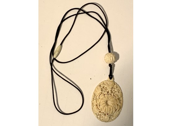 Antique Carved Ivory Necklace