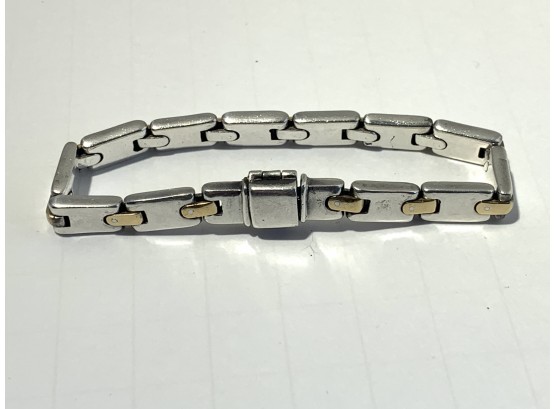 Tiffany & Co Sterling And Gold Bracelet   ( FREE SHIPPING )