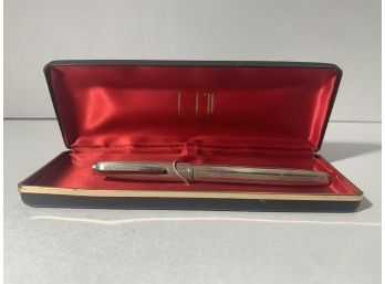 Original Dunhill Sterling Ink Pen In Box. ( FREE SHIPPING)