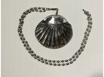 Custom Organic Design Handmade Sterling & Natural Seashell Necklace  FREE SHIPPING