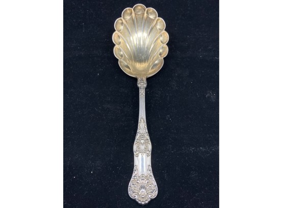 Sterling Silver Serving Spoon Shell Design