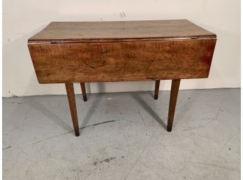 Antique New England Tiger Maple Drop Leaf Table