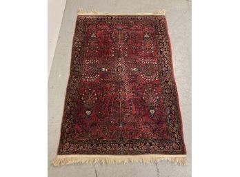 Antique Finest Quality Persian Sarouk Wool Rug 3.4 X 5