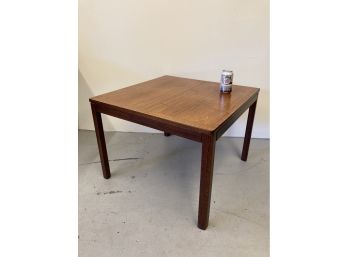 Mid-Century Teak Square Parsons Table Made In Norway