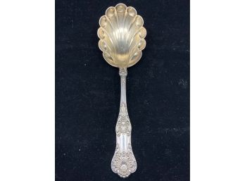 Sterling Silver Serving Spoon Shell Design