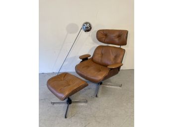 Mid-Century Plycraft Eames Style Lounge Chair And Ottoman