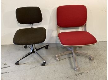 Lot Of 2 Vintage Office Chairs Steelcase