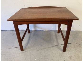 Mid-Century Folke Ohlsson For Dux Side Table With Rolled Edge