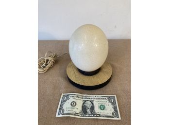 Mid-Century Modern Original Ostrich Egg Lamp