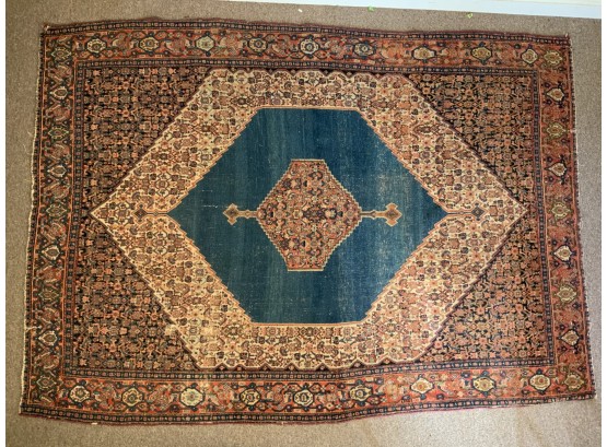 54 X 79 Antique Hand Made Persian Tabriz Persian Carpet