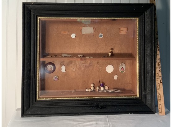 Vintage Hand Made  Wall Mounted  Picture Frame Display Cabinet Hand Made Dollhouse Furniture