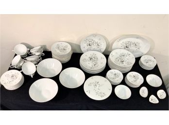 106 Pieces Of Rosenthal  BIRDS ON TREES Pattern Mid Cent Dinnerware
