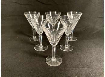 6 Signed Waterford Shelia  Wine Glasses
