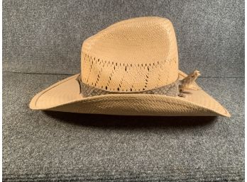 Levis Cowboy Hat With Genuine Rattlesnake Headband Size 7 1/8