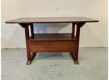 Custom Made Solid Cherry Hutch/ Bench Shoe Foot Hutch Table