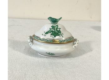 HEREND Chinese Bouquet Miniature Covered Dish