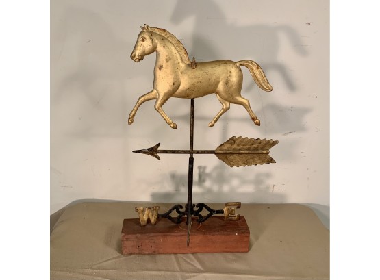 Antique Tin, Copper & Iron Horse Barn Weathervane