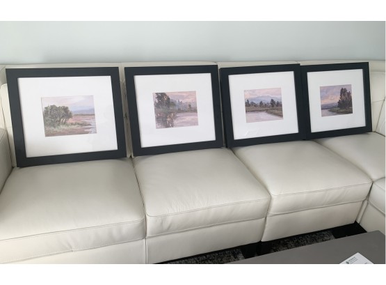 Set Of 4 Bridgette Curt Prints In Original Black Frames
