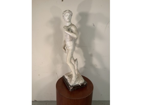 Vintage Plaster Statue Of David By Austin Prod. NYC  1969