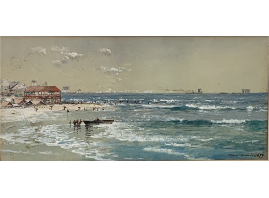 Edmund Darsch  Lewis 1879   Narragansett Beach Rhode Island