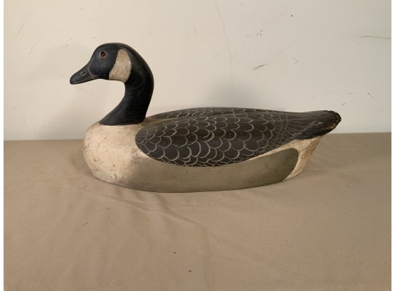 Vintage Carved & Painted Canadian Goose Decoy Signed Dahlin