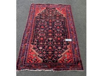 60 X 96 Vintage Handmade Persian Wool Carpet