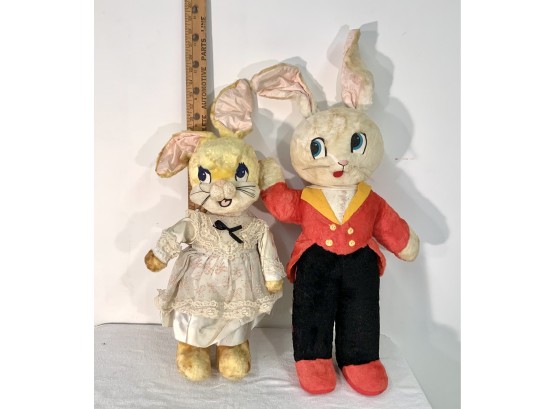 Vintage Gund Peter & Patty Rabbit 24 Tall