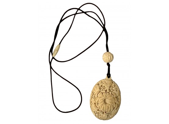 Antique Carved Ivory Necklace