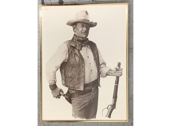 Framed Print Of John Wayne Cowboy
