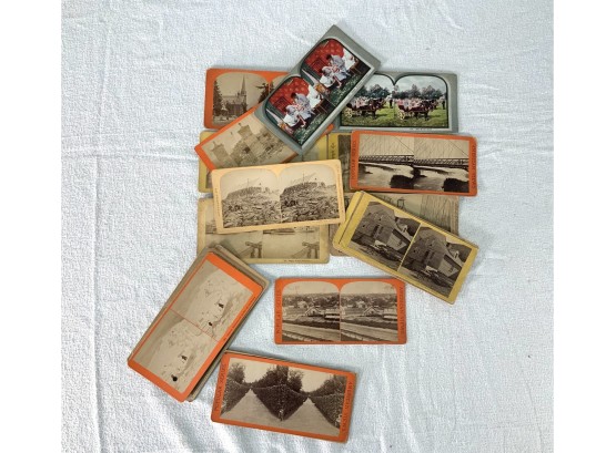 20 Antique American Stereo Cards