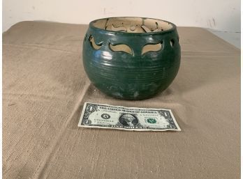 Vintage Mid Century Modern Stoneware Pot By Barbara Dahlin