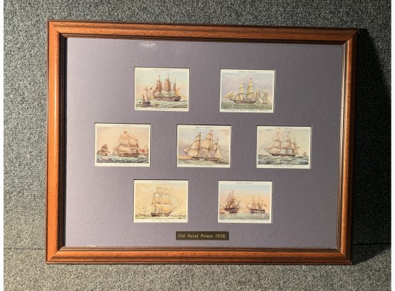 Collection Of Antique Players Cigarette Advertising Cards Framed Nicely
