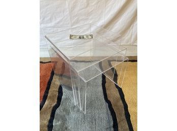 Set Of 3 Mid-Century Lucite Nesting Tables